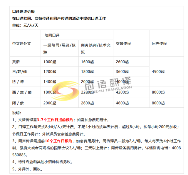 同声传译收费标准：同传一天多少钱？